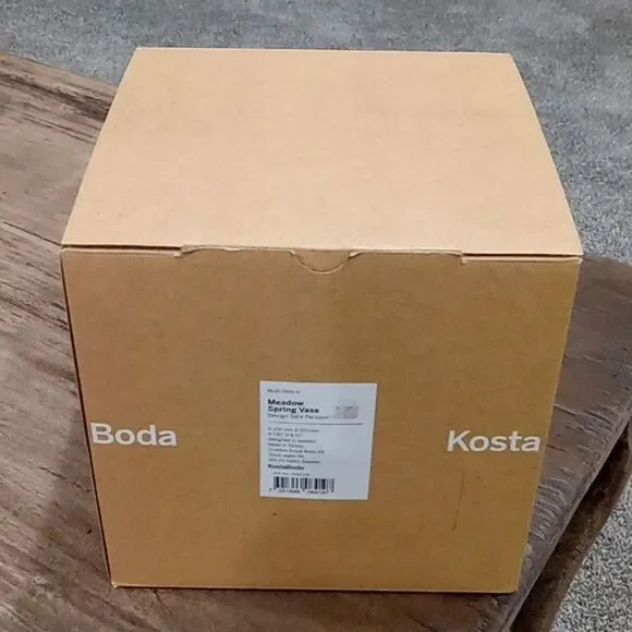 Kosta Boda Meadow Spring Multi Dots Vase By Sara Persson NWT